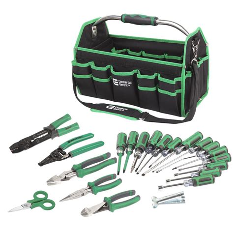 22 Piece Electrician Tool Set Electrical Hand Tools Bag Commercial Kit